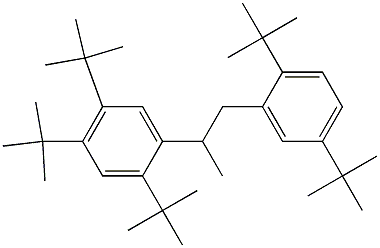 2-(2,4,5-Tri-tert-butylphenyl)-1-(2,5-di-tert-butylphenyl)propane Struktur