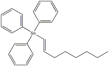 (E)-1-Octenyltriphenylstannane Struktur