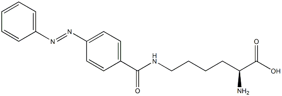 N6-(4-Phenylazobenzoyl)-L-lysine Struktur