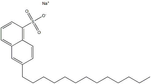 6-Tridecyl-1-naphthalenesulfonic acid sodium salt Struktur