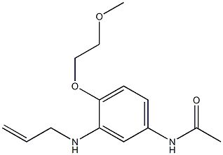 3'-Allylamino-4'-(2-methoxyethoxy)acetanilide Struktur