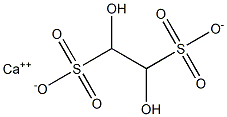 1,2-Dihydroxyethane-1,2-disulfonic acid calcium salt Struktur