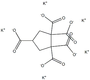 1,1,2,2,4-Cyclopentanepentacarboxylic acid pentapotassium salt Struktur