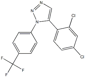 1-(4-Trifluoromethylphenyl)-5-(2,4-dichlorophenyl)-1H-1,2,3-triazole Struktur