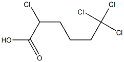 2,6,6,6-Tetrachlorocaproic acid Struktur