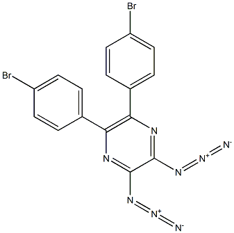 2,3-Diazido-5,6-bis(4-bromophenyl)pyrazine Struktur