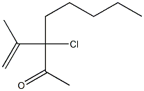 3-Chloro-3-(1-methylethenyl)octan-2-one Struktur