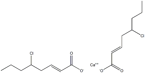 Bis(5-chloro-2-octenoic acid)calcium salt Struktur