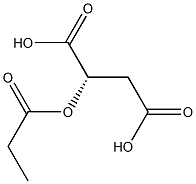 [S,(-)]-2-(Propionyloxy)succinic acid Struktur