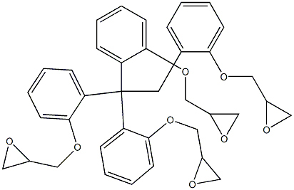 1,1,1,2-Tetrakis(2-glycidyloxyphenyl)ethane Struktur