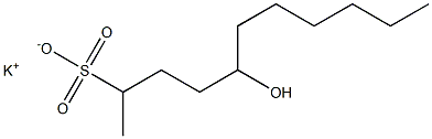 5-Hydroxyundecane-2-sulfonic acid potassium salt Struktur