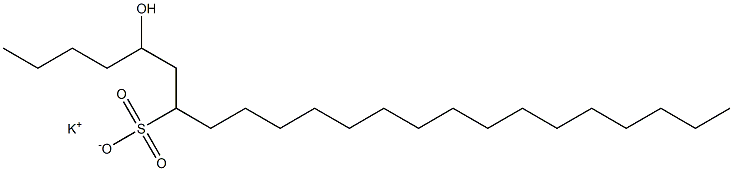 5-Hydroxytricosane-7-sulfonic acid potassium salt Struktur