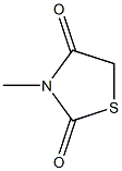 3-Methylthiazolidine-2,4-dione Struktur