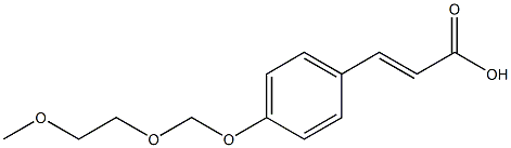 (E)-4-(2-Methoxyethoxymethoxy)cinnamic acid Struktur