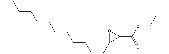 2,3-Epoxypentadecanoic acid propyl ester Struktur