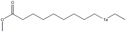 10-Telluradodecanoic acid methyl ester Struktur