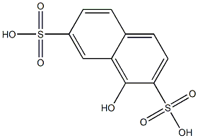 1-Hydroxy-2,7-naphthalenedisulfonic acid Struktur