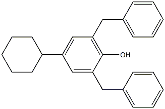 2,6-Dibenzyl-4-cyclohexylphenol Struktur