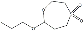 7-Propoxy-1,4-oxathiepane 4,4-dioxide Struktur