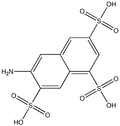 6-Amino-1,3,7-naphthalenetrisulfonic acid Struktur