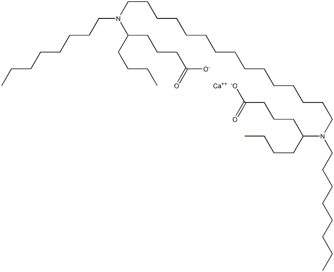 Bis[5-(dioctylamino)nonanoic acid]calcium salt Struktur