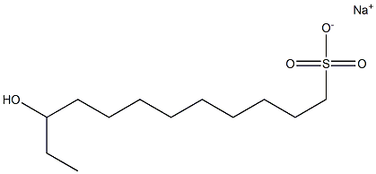 10-Hydroxydodecane-1-sulfonic acid sodium salt Struktur