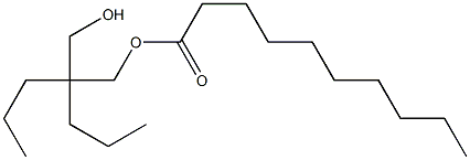 Decanoic acid 2-(hydroxymethyl)-2-propylpentyl ester Struktur