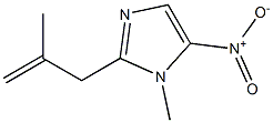 2-Isobutenyl-1-methyl-5-nitro-1H-imidazole Struktur