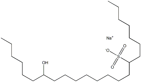 17-Hydroxytricosane-8-sulfonic acid sodium salt Struktur