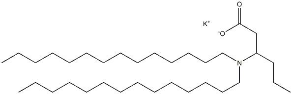 3-(Ditetradecylamino)hexanoic acid potassium salt Struktur