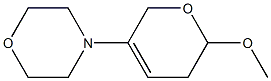 3,6-Dihydro-2-methoxy-5-morpholino-2H-pyran Struktur