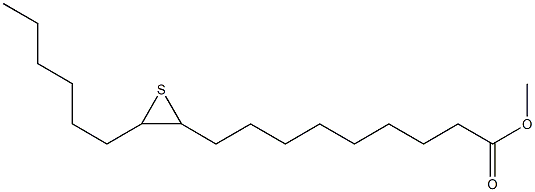 10,11-Epithioheptadecanoic acid methyl ester Struktur