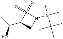 (4S)-2-(tert-Butyldimethylsilyl)-4-[(S)-1-hydroxyethyl]-1,2-thiazetidine 1,1-dioxide Struktur