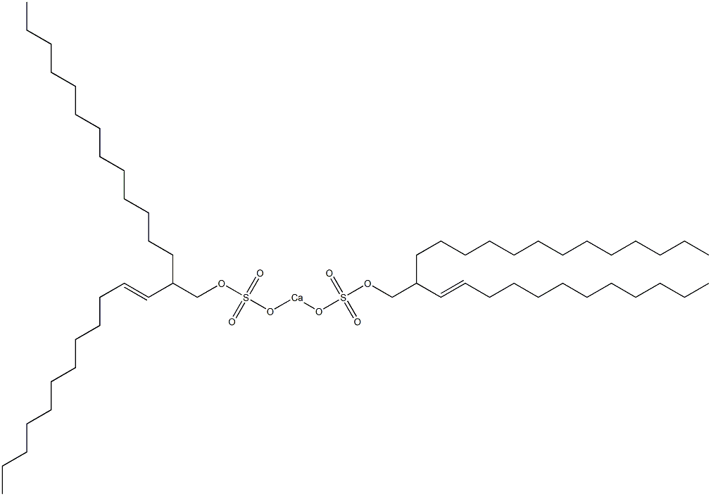 Bis[2-(1-dodecenyl)pentadecyloxysulfonyloxy]calcium Struktur