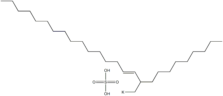 Sulfuric acid 2-nonyl-3-octadecenyl=potassium ester salt Struktur