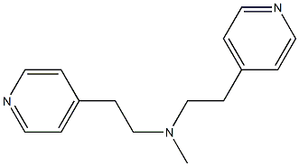 4,4'-[Methyliminobis(2,1-ethanediyl)]bis(pyridine) Struktur