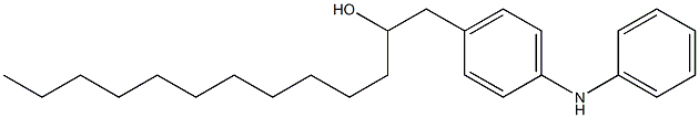 4-(2-Hydroxytridecyl)phenylphenylamine Struktur