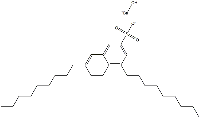 4,7-Dinonyl-2-naphthalenesulfonic acid hydroxybarium salt Struktur