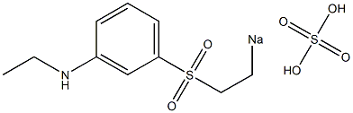 Sulfuric acid 2-[m-(N-ethylamino)phenylsulfonyl]ethyl=sodium ester salt Struktur