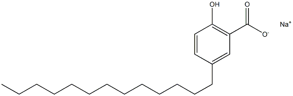 3-Tridecyl-6-hydroxybenzoic acid sodium salt Struktur