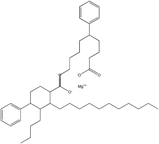 Bis(5-phenylstearic acid)magnesium salt Struktur