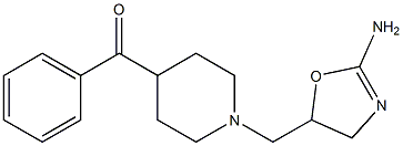 5-(4-Benzoylpiperidinomethyl)-2-oxazoline-2-amine Struktur