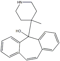 5-(4-Methylpiperidin-4-yl)-5H-dibenzo[a,d]cyclohepten-5-ol Struktur