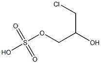 3-Chloro-1,2-propanediol 1-(hydrogen sulfate) Struktur