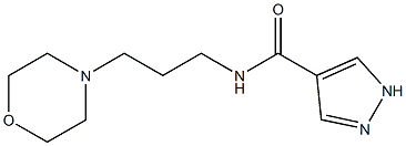 N-(3-Morpholinopropyl)-1H-pyrazole-4-carboxamide Struktur