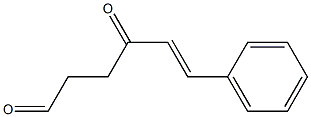 (E)-4-Oxo-6-phenyl-5-hexenal Struktur