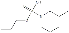 N,N-Dipropylamidophosphoric acid hydrogen propyl ester Struktur