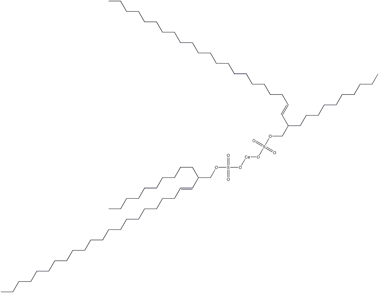 Bis(2-decyl-3-tetracosenyloxysulfonyloxy)calcium Struktur