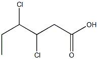 3,4-Dichlorohexanoic acid Struktur