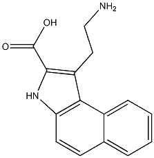 1-(2-Aminoethyl)-3H-benz[e]indole-2-carboxylic acid Struktur